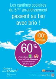 Les cantines scolaires du 5�me passent au bio avec brio !